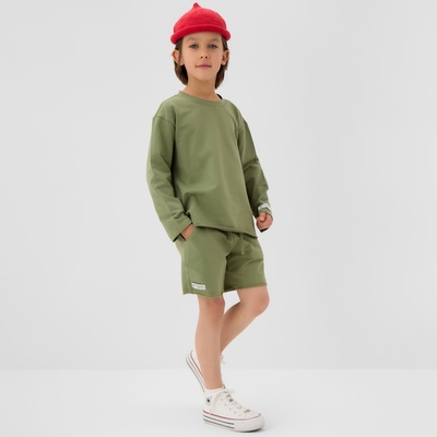 Футболка детская с длинным рукавом KAFTAN, размер 30 (98-104 см), хаки