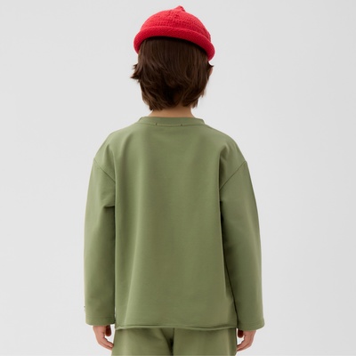 Футболка детская с длинным рукавом KAFTAN, размер 30 (98-104 см), хаки
