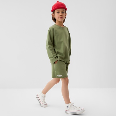 Футболка детская с длинным рукавом KAFTAN, размер 30 (98-104 см), хаки