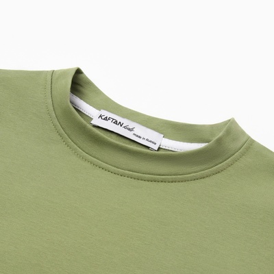 Футболка детская с длинным рукавом KAFTAN, размер 30 (98-104 см), хаки