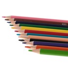 Набор: карандаши трёхгранные 12 цветов, 1 мини чернографитный, Maped Color Peps, точилка, ластик, пластиковый пенал, микс - Фото 4