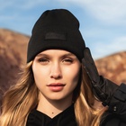 Шапка с отворотом РОСКОСМОС х ONLYTOP, р. 56-58, чёрная - Фото 5