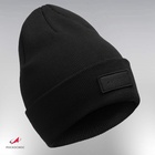 Шапка с отворотом РОСКОСМОС х ONLYTOP, р. 56-58, чёрная - Фото 1
