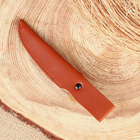Ножны - чехол для ножа кожаный, под лезвие до 9 х 2.5 см, коричневый - Фото 2