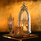 Подсвечник металл "Султан" состаренное золото с патиной 32х17х77 см - фото 24556864