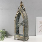 Подсвечник металл "Султан" состаренное золото с патиной 32х17х77 см - фото 24491094