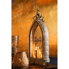 Подсвечник металл "Султан" состаренное золото с патиной 32х17х77 см - фото 24556861