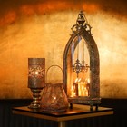 Подсвечник металл "Султан" состаренное золото с патиной 32х17х77 см - фото 24556862