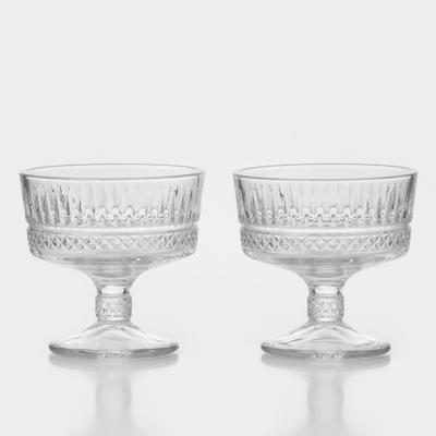 Креманки Paşabahçe ELYSIA, 250 мл, набор 2 шт., стекло, прозрачные