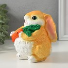 Копилка  "Кролик с морковкой рыжий", 12 см - Фото 2