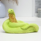 Фигура "Змея на ветке" салатовая, 16х20см - фото 4465171