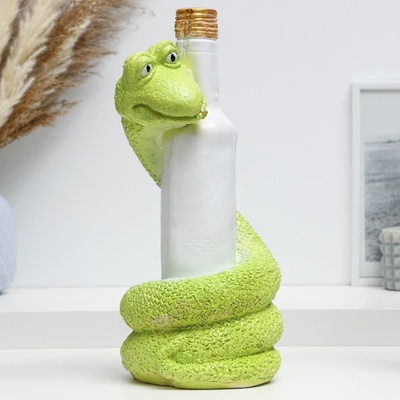 Фигура "Змея с бутылкой" 30см