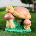 Садовая фигура "Змея с грибом" зеленая, 26х24см - Фото 3