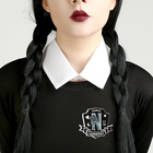 Карнавальный набор «Загадочная ученица»: воротник, парик с чёлкой, брошь - Фото 2