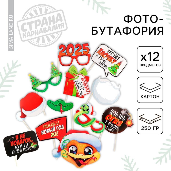 Фотобутафория «2025», 12 предметов, 20×30 см
