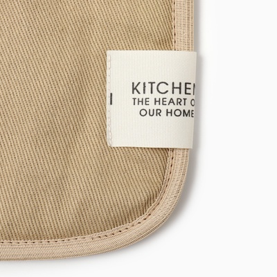 Кухонный набор «Этель» Kitchen sand: прихватка, варежка-прихватка, бежевый