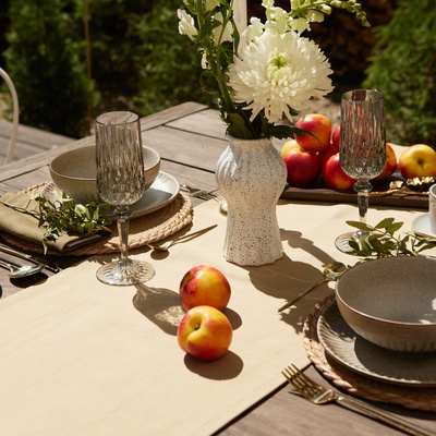 Дорожка на стол «Этель» Kitchen 40×146 см, 100% хлопок, саржа 250 г/м², бежевая