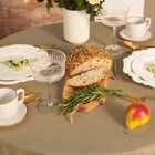 Скатерть «Этель» Kitchen, круглая, 146 ±2 см, бежевая, 100% хлопок, саржа 250 г/м² - Фото 3