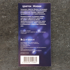 Амулет "Цветок Жизни" с камнем розовый кварц и стразами, 35х41 мм, металлический - фото 24491362