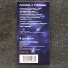 Амулет "Лунница с Макошью" с камнем аметист, 35х42 мм, металлический - фото 24491369