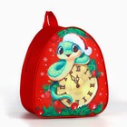 Новогодний детский рюкзак «Змея и часы», 23х20.5см, на новый год - Фото 3