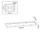 База потолочная Odeon Light. Base, 45х820х150 мм, цвет чёрный - Фото 2