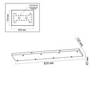 База потолочная Odeon Light. Base, 45х820х150 мм, цвет белый - Фото 2