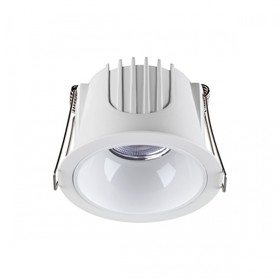 Светильник встраиваемый светодиодный Novotech. Knof, 10Вт, Led, 62х87х87 мм, цвет корпус белый, рефлектор белый