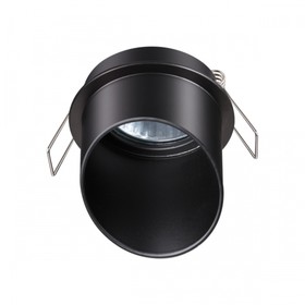 Светильник встраиваемый Novotech. Butt, 50Вт, GU10, 67х68х68 мм, цвет чёрный