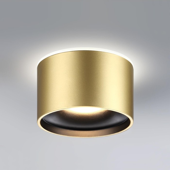 Светильник встраиваемый светодиодный Novotech. Giro, 12Вт, Led, 95х99 мм, цвет бронза светлая - Фото 1