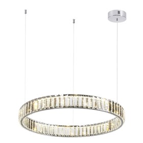 Люстра Odeon Light. Vekia, 36Вт, Led, 1200х600 мм, цвет хром, прозрачный