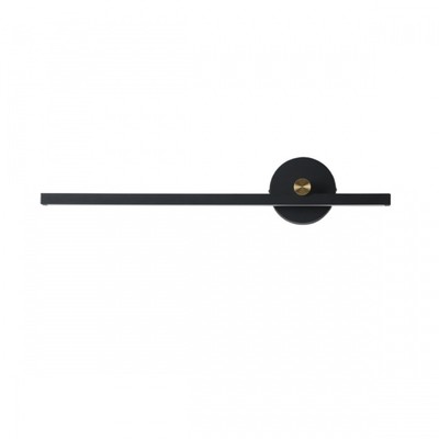 Светильник настенный Lumion. Parker, 16Вт, Led, 120х70х630 мм, цвет чёрный, золотой