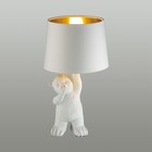 Лампа настольная Lumion. Bear, 40Вт, E14, 370х200х200 мм, цвет белый - фото 4362615