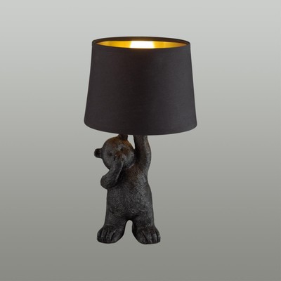 Лампа настольная Lumion. Bear, 40Вт, E14, 370х200х200 мм, цвет чёрный