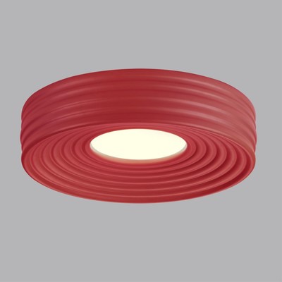 Светильник потолочный Sonex. Macaron, 40Вт, Led, 105х470х470 мм, цвет белый, красный