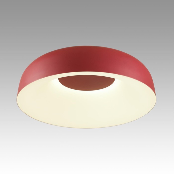 Светильник потолочный Sonex. Confy, 65Вт, Led, 140х480х480 мм, цвет белый, красный - Фото 1