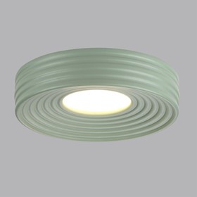 Светильник потолочный Sonex. Macaron, 40Вт, Led, 105х470х470 мм, цвет белый, зеленый