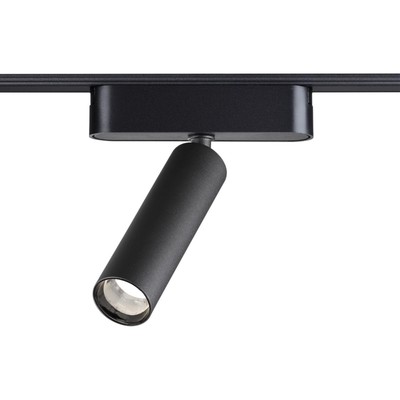 Трековый светильник для низковольтного шинопровода Novotech. Smal, 7Вт, Led, 145х115х31 мм, цвет чёрный