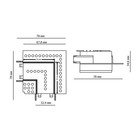 Соединитель L для низковольтного шинопровода в ГКЛ Novotech. Smal, 34х78х78 мм, цвет белый - Фото 2