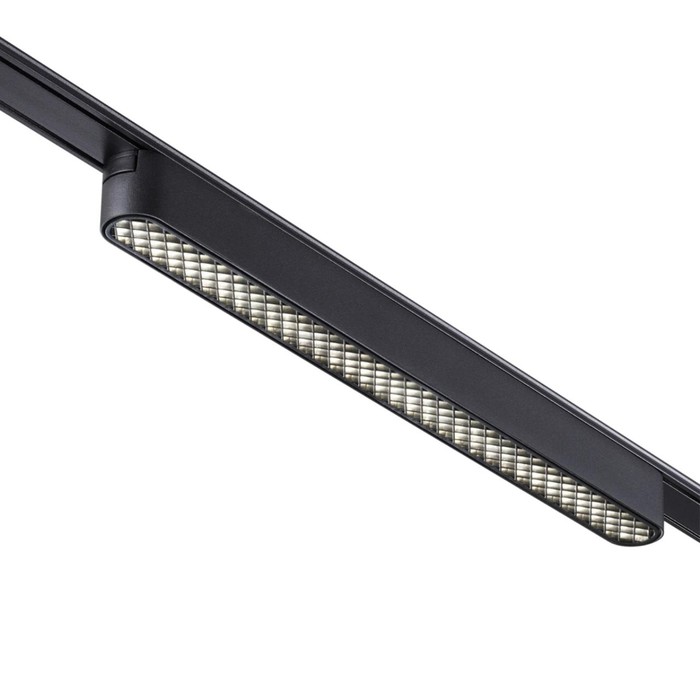 Трековый светильник для низковольтного шинопровода Novotech. Smal, 18Вт, Led, 27х330х25 мм, цвет чёрный - Фото 1