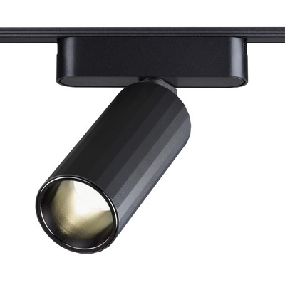 Трековый светильник для низковольтного шинопровода Novotech. Smal, 12Вт, Led, 157х115х50 мм, цвет чёрный