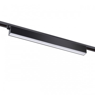 Светильник трековый однофазный трехжильный светодиодный Novotech. Iter, 30Вт, Led, 66х580х36 мм, цвет чёрный