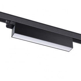 Светильник трехфазный трековый светодиодный Novotech. Iter, 18Вт, Led, 79х323х36 мм, цвет чёрный