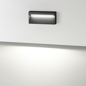 Подсветка для лестниц Odeon Light. Vitty, 5Вт, Led, 90х35х200 мм, цвет чёрный