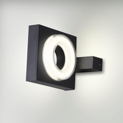 Светильник уличный настенный Odeon Light. Vart, 6Вт, Led, 70х185х130 мм, цвет чёрный