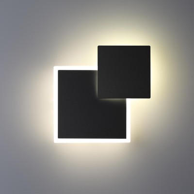 Светильник ландшафтный светодиодный настенный поворотный Novotech. Smena, 16Вт, Led, 45х145х185 мм, цвет чёрный