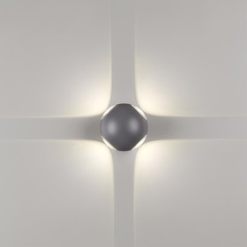 Светильник ландшафтный настенный Novotech. Calle, 12Вт, Led, 70х110х110 мм, цвет темно-серый