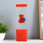 Лава-лампа «Мишка» LED 2 Вт от батареек 3хАА красный 7×7×24 см - Фото 1