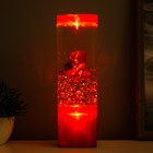 Лава-лампа «Мишка» LED 2 Вт от батареек 3хАА красный 7×7×24 см - Фото 2