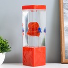 Лава-лампа «Мишка» LED 2 Вт от батареек 3хАА красный 7×7×24 см - Фото 3